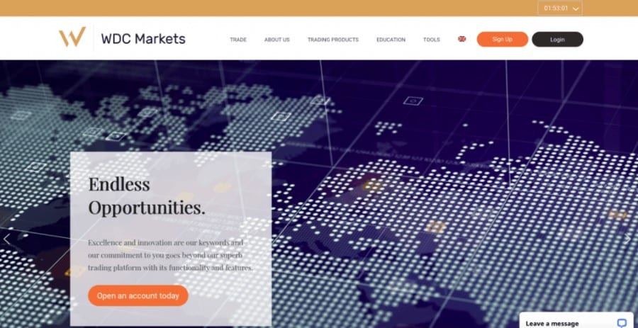 WDC Markets website