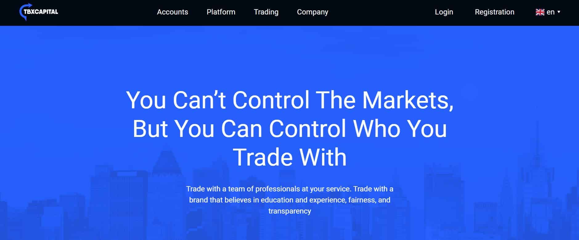 TBXCapital website