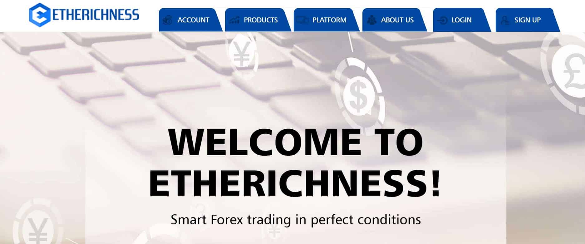 Etherichness website