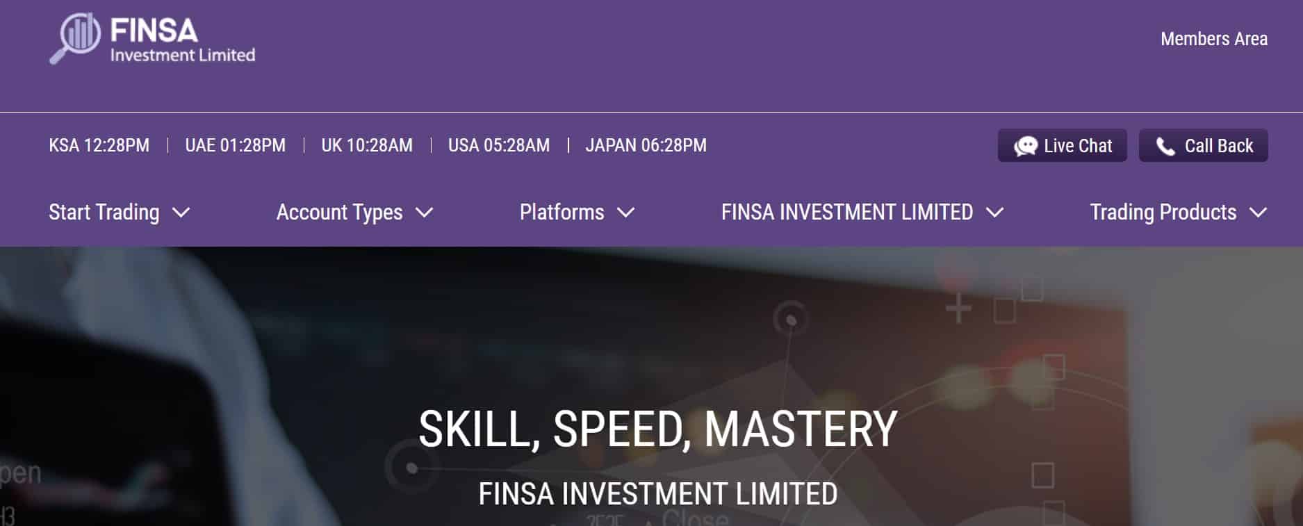 FINSA Investment Limited website