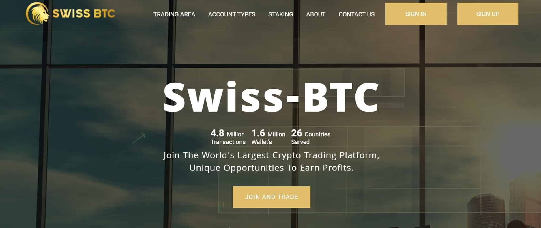 Swiss BTC website