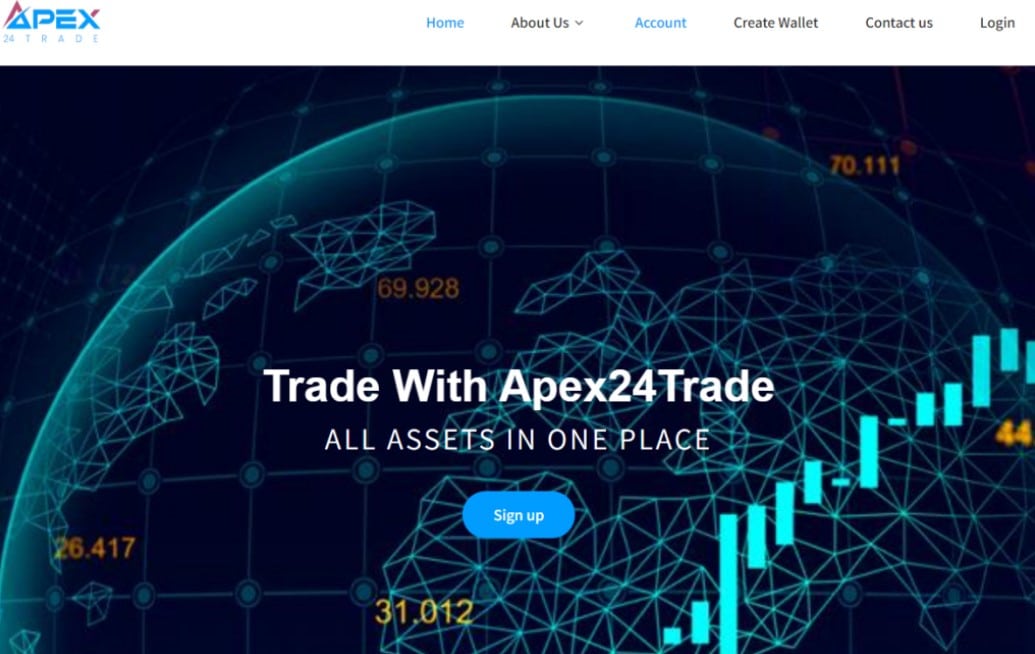 Apex24Trade website