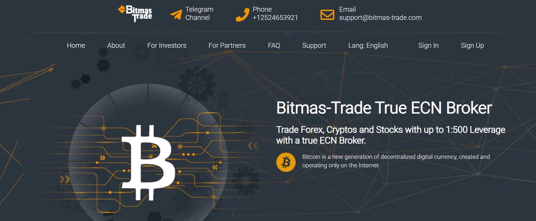 Bitmas-Trade website