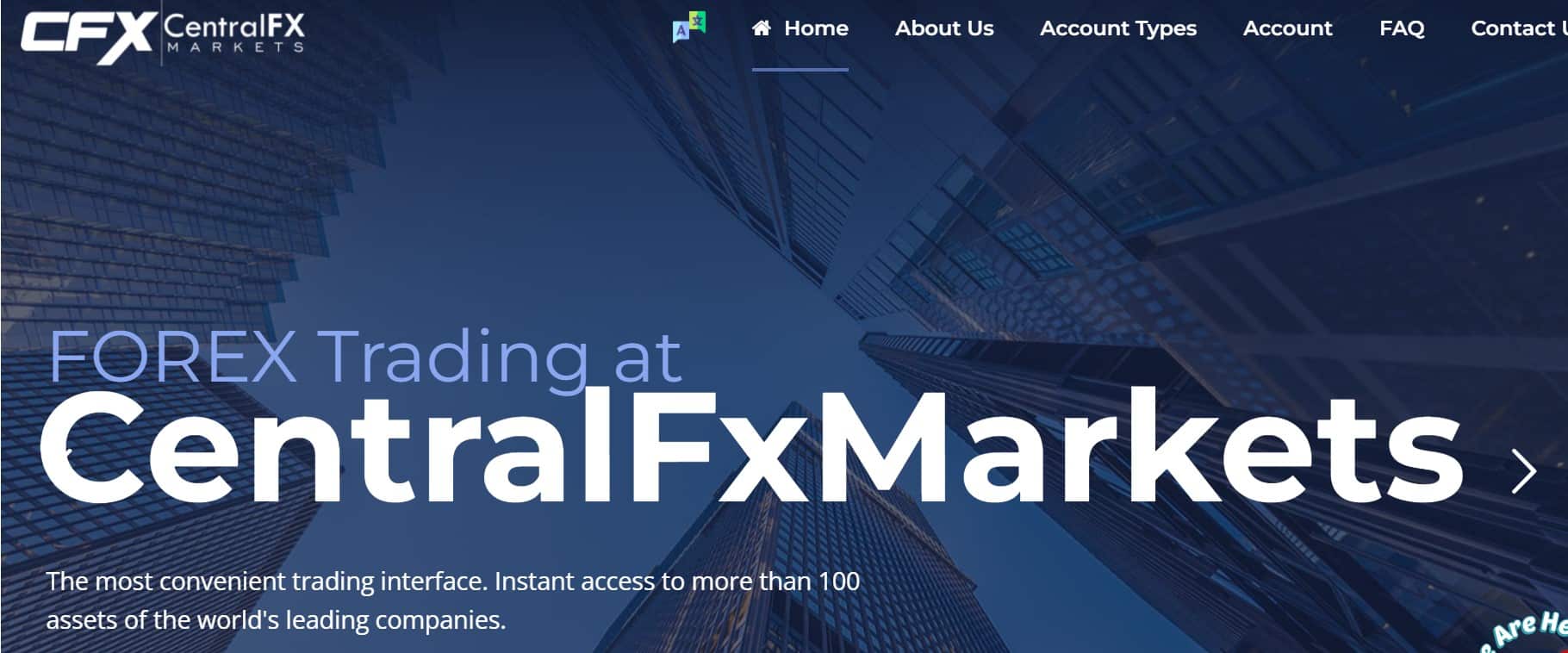 CentralFxMarkets website