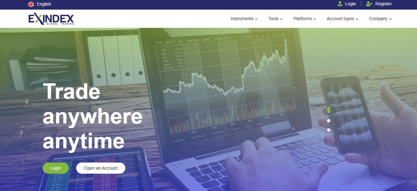 ExIndex website