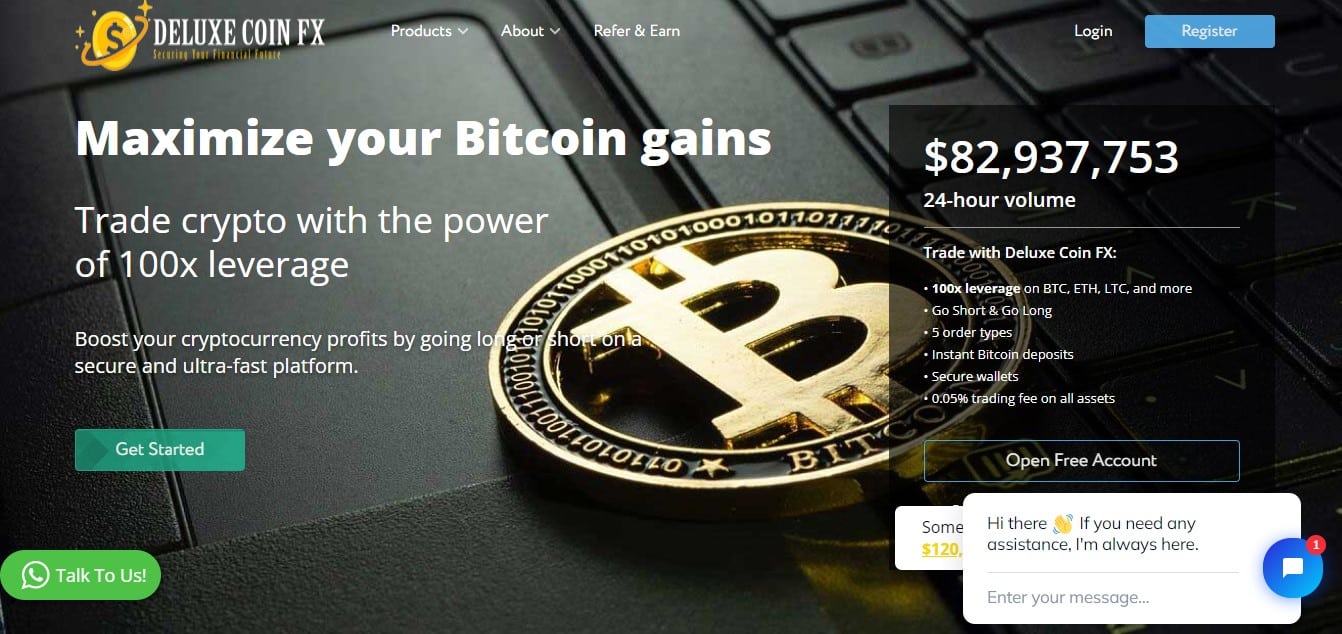 Deluxe Coin FX website