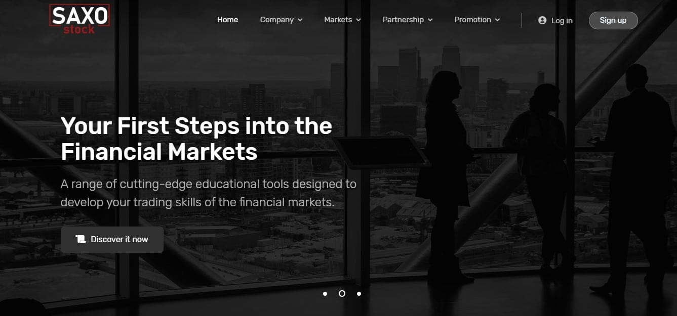 Saxo Stock website