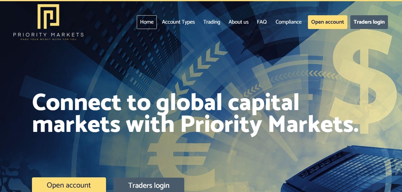 Priority Markets website