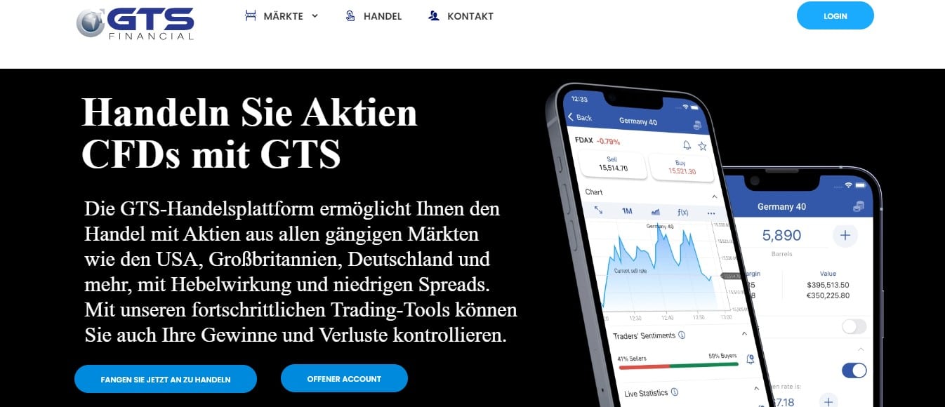 GTS Financial website