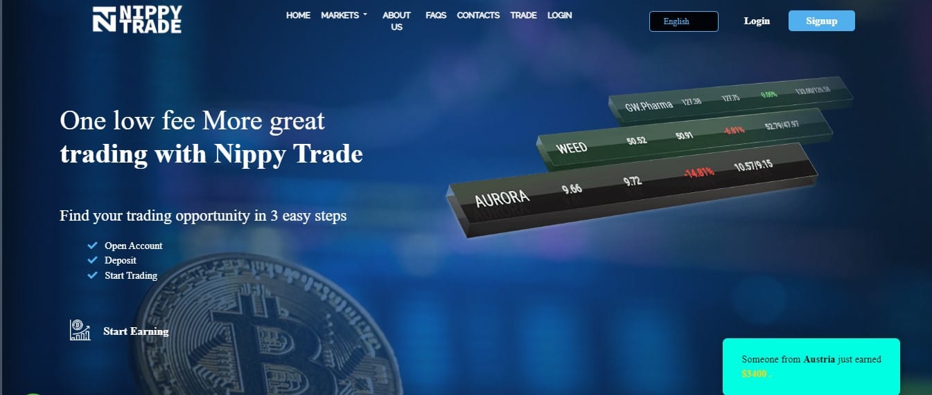 Nippy Trade website
