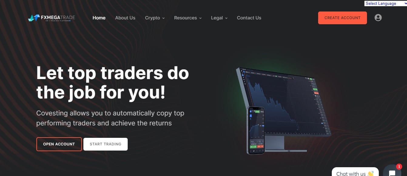 FX Mega Trade website