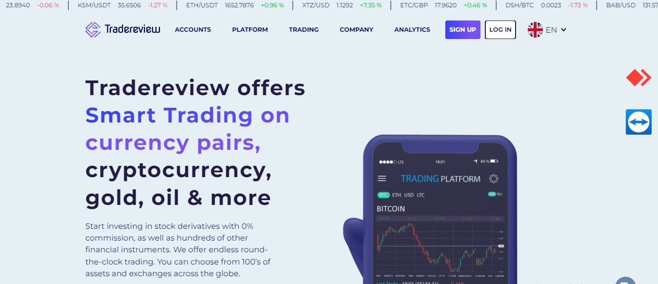 Tradereview website